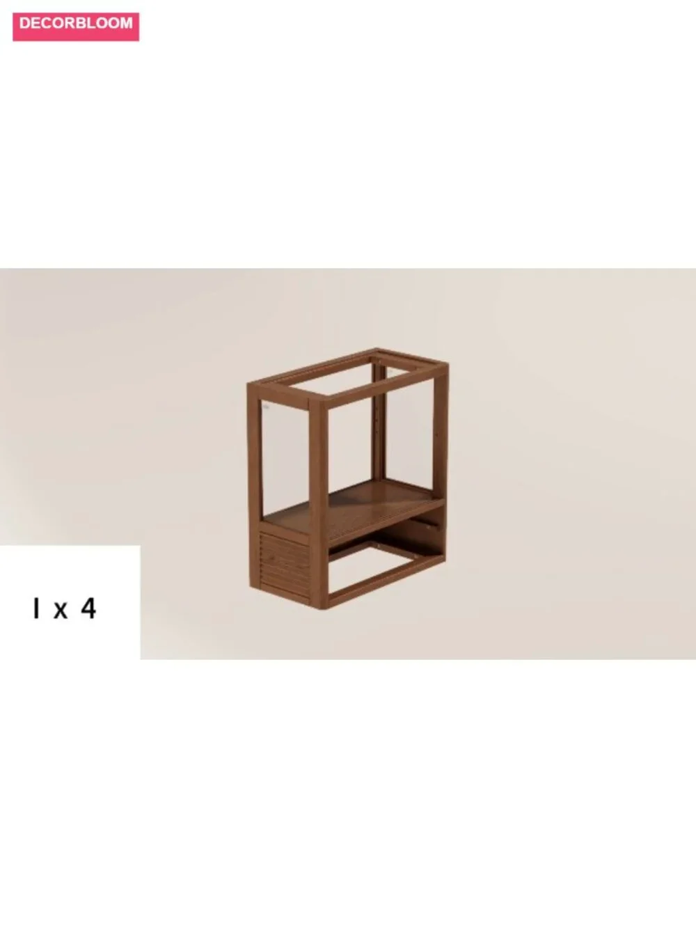 Solid Rubber Wood Double Layer Bread Box Large Capacity Kitchen Counter Storage
